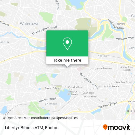 Mapa de Libertyx Bitcoin ATM