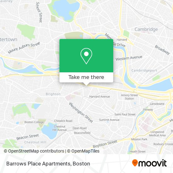 Mapa de Barrows Place Apartments