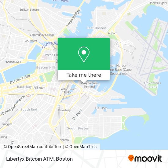 Mapa de Libertyx Bitcoin ATM