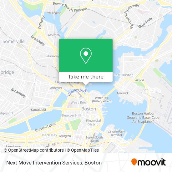 Mapa de Next Move Intervention Services