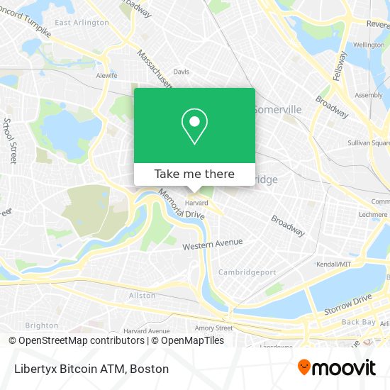 Mapa de Libertyx Bitcoin ATM