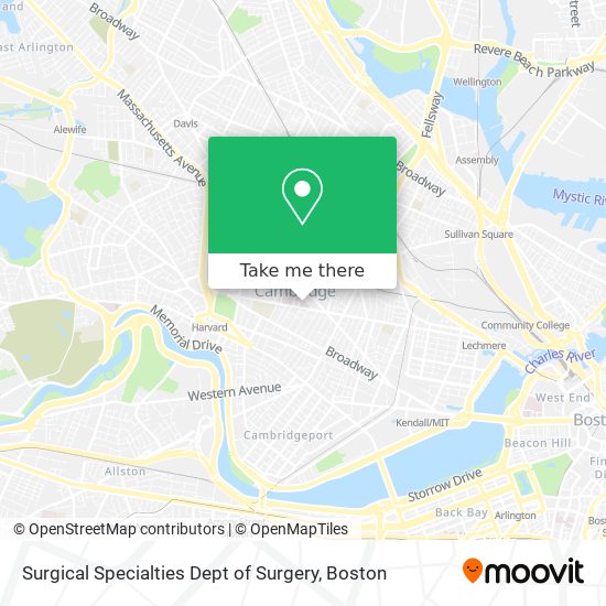 Surgical Specialties Dept of Surgery map