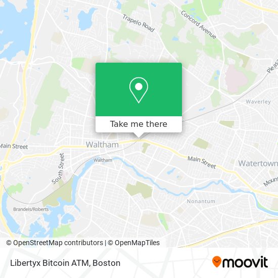 Mapa de Libertyx Bitcoin ATM