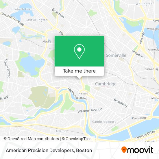 Mapa de American Precision Developers