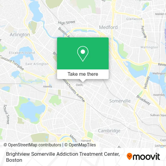 Brightview Somerville Addiction Treatment Center map