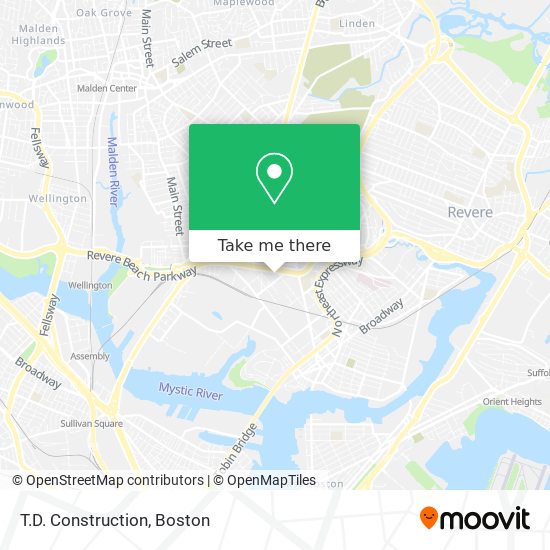 T.D. Construction map