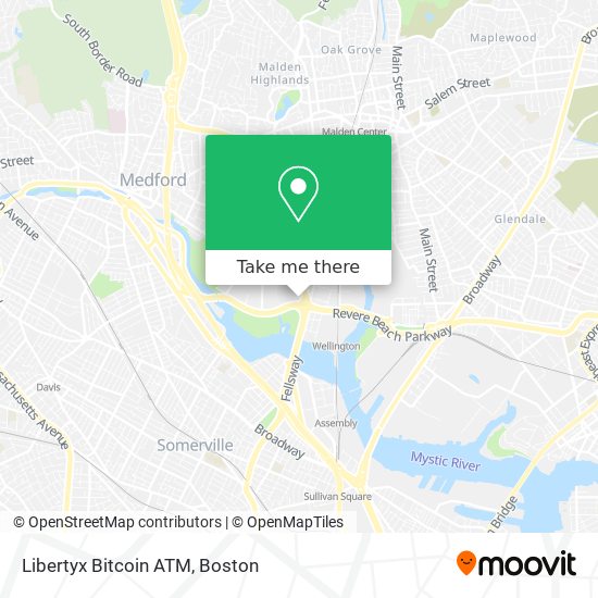 Mapa de Libertyx Bitcoin ATM