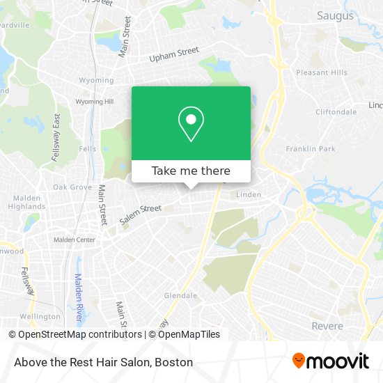 Mapa de Above the Rest Hair Salon