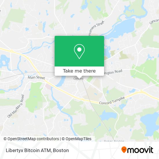 Mapa de Libertyx Bitcoin ATM