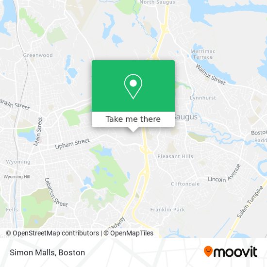Mapa de Simon Malls