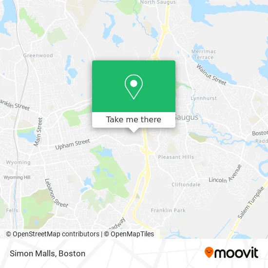 Simon Malls map