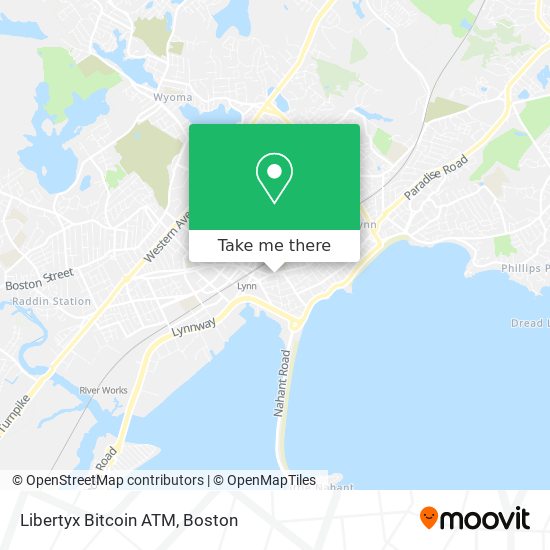 Mapa de Libertyx Bitcoin ATM