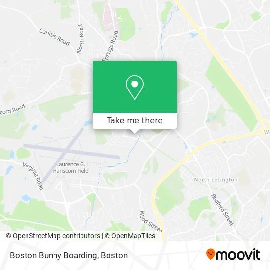 Boston Bunny Boarding map