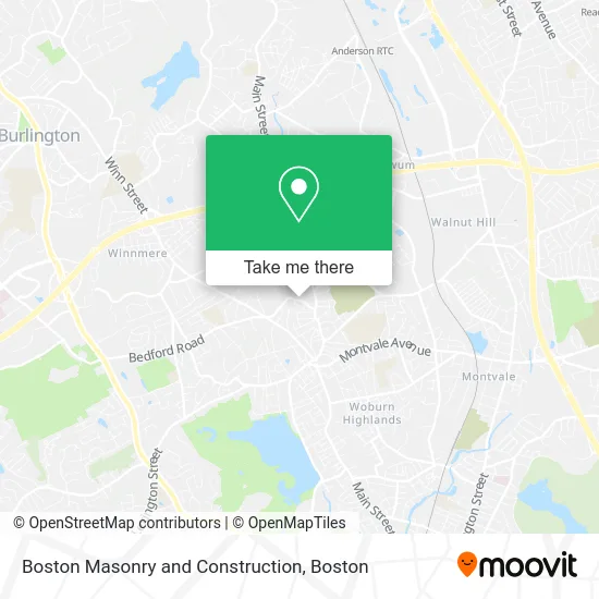Boston Masonry and Construction map
