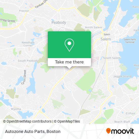 Mapa de Autozone Auto Parts