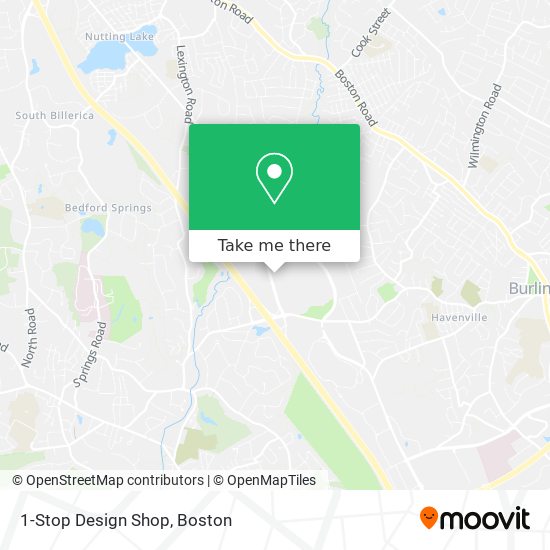 Mapa de 1-Stop Design Shop