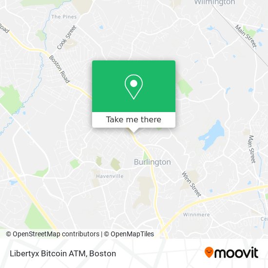 Mapa de Libertyx Bitcoin ATM