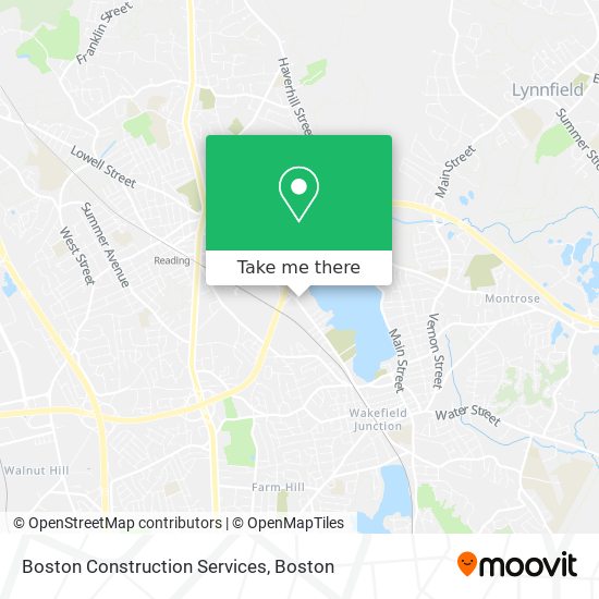 Boston Construction Services map