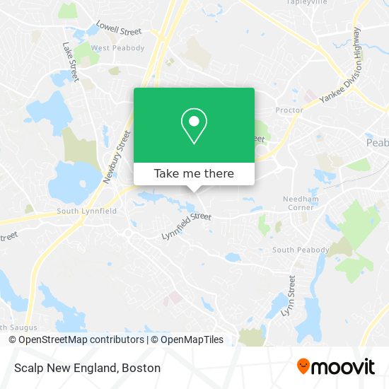 Mapa de Scalp New England