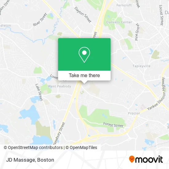 JD Massage map