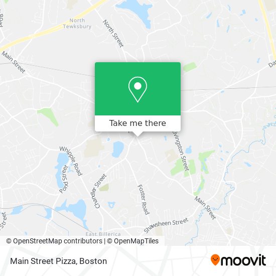 Mapa de Main Street Pizza