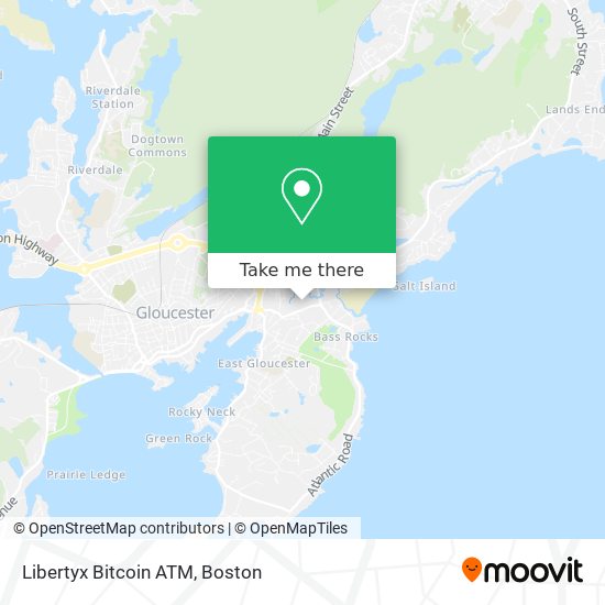 Mapa de Libertyx Bitcoin ATM