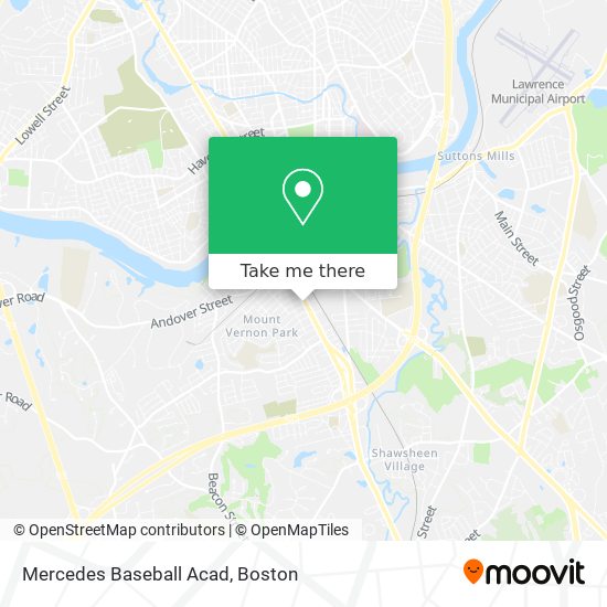 Mercedes Baseball Acad map