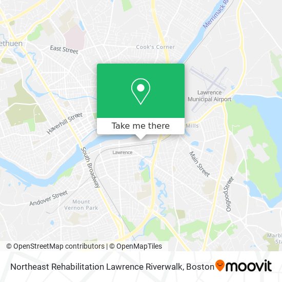 Mapa de Northeast Rehabilitation Lawrence Riverwalk