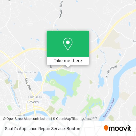 Mapa de Scott's Appliance Repair Service