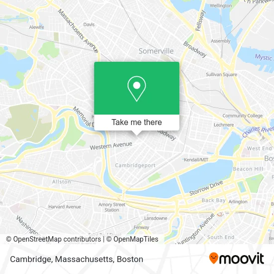 Cambridge, Massachusetts map
