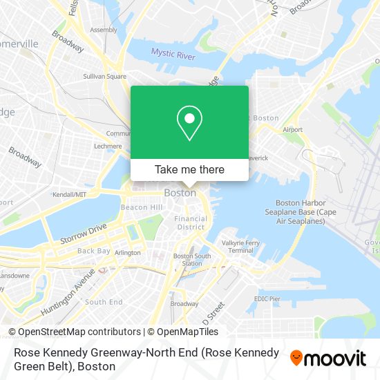 Mapa de Rose Kennedy Greenway-North End (Rose Kennedy Green Belt)