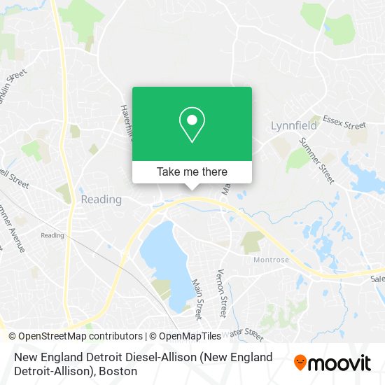 Mapa de New England Detroit Diesel-Allison