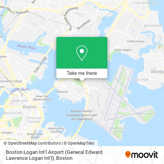 Mapa de Boston Logan Int'l Airport (General Edward Lawrence Logan Int'l)
