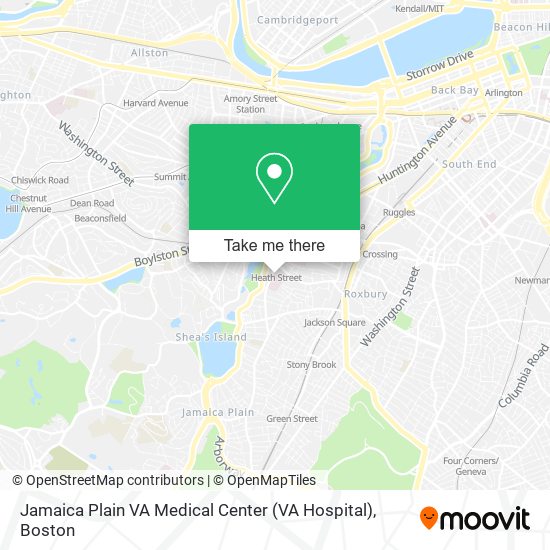 Mapa de Jamaica Plain VA Medical Center (VA Hospital)