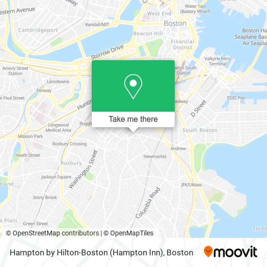 Mapa de Hampton by Hilton-Boston (Hampton Inn)