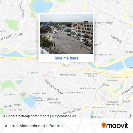Mapa de Allston, Massachusetts