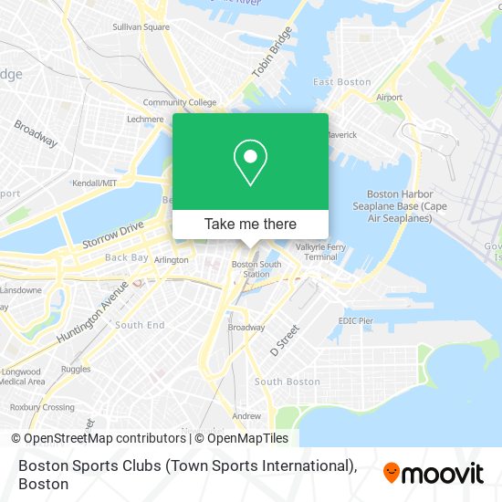 Mapa de Boston Sports Clubs (Town Sports International)
