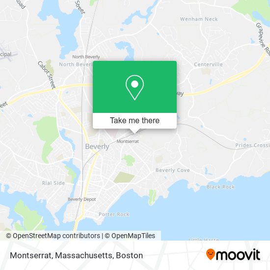 Mapa de Montserrat, Massachusetts