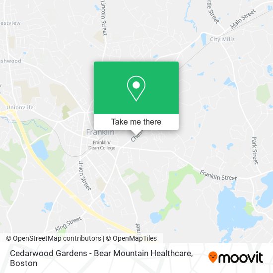Cedarwood Gardens - Bear Mountain Healthcare map