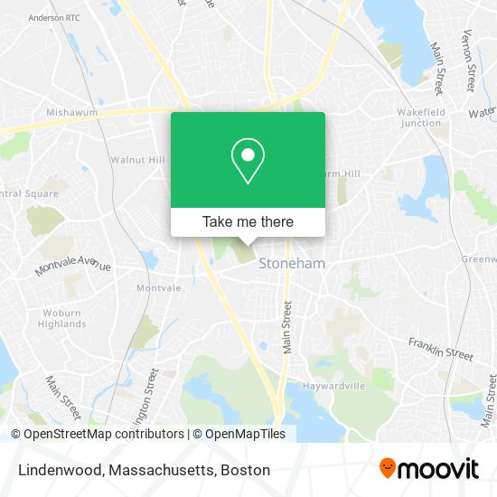 Mapa de Lindenwood, Massachusetts