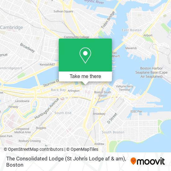 The Consolidated Lodge (St John's Lodge af & am) map