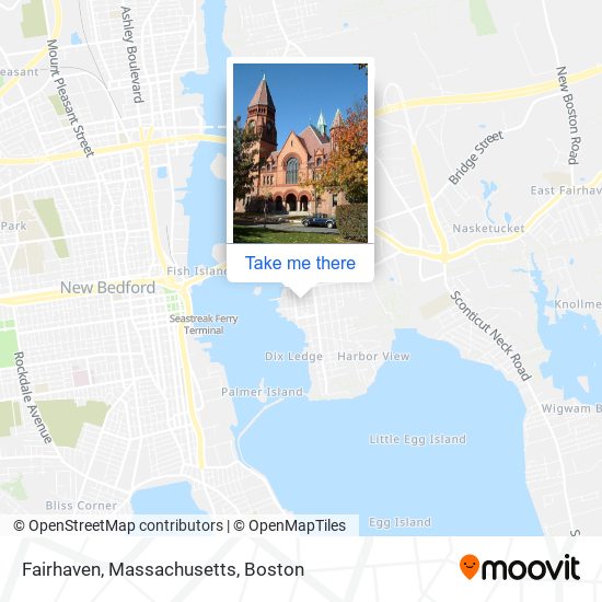 Mapa de Fairhaven, Massachusetts
