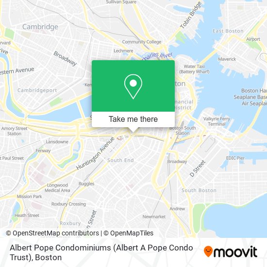 Mapa de Albert Pope Condominiums (Albert A Pope Condo Trust)