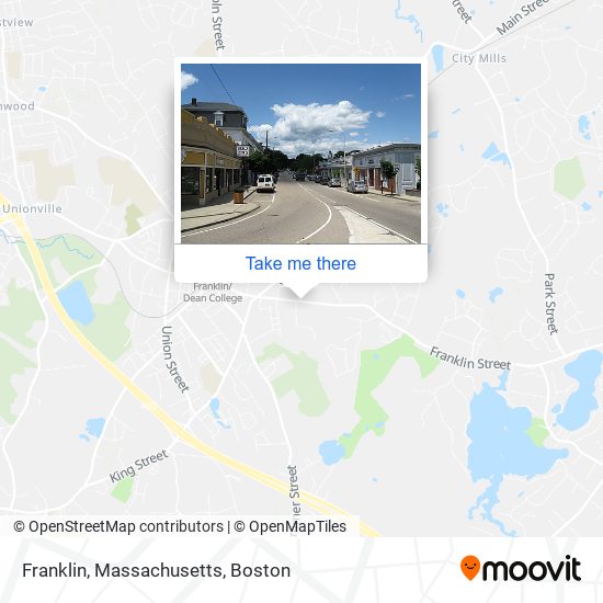 Franklin, Massachusetts map