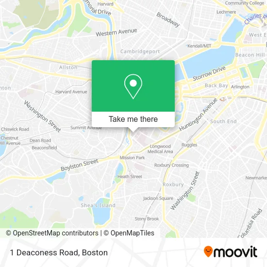1 Deaconess Road map