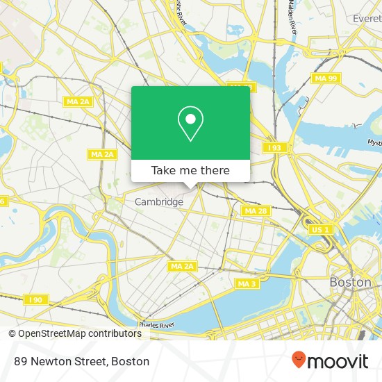 Mapa de 89 Newton Street