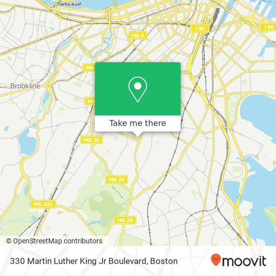 Mapa de 330 Martin Luther King Jr Boulevard