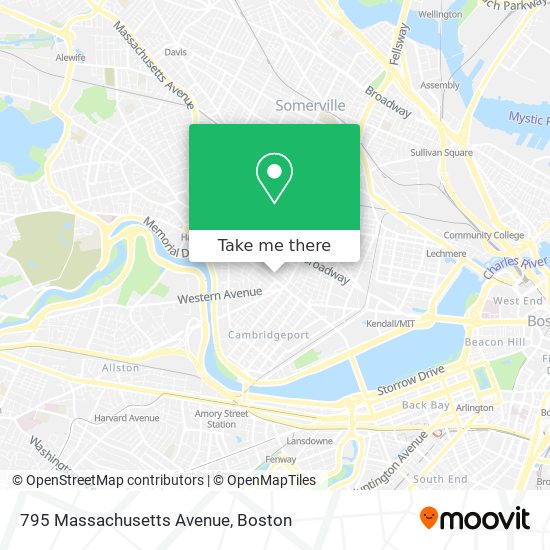 795 Massachusetts Avenue map