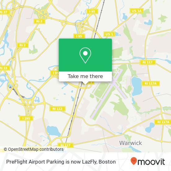 PreFlight Airport Parking is now LazFly map