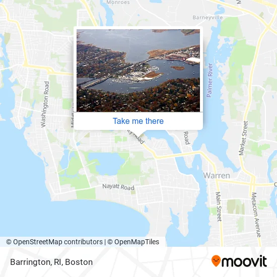 Barrington, RI map